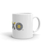 XOXO Yellow Bullets mug